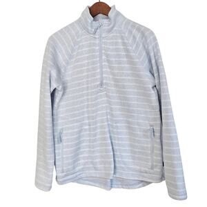 Coastal Fisherman Super Soft Striped Quarter‑Zip Fleece Heritage Prep Pullover M